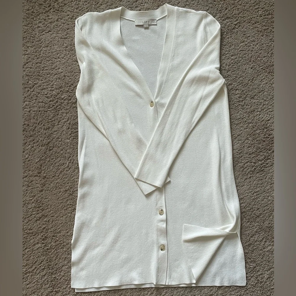 Loft Long Split Side Cardigan - Picture 3 of 5